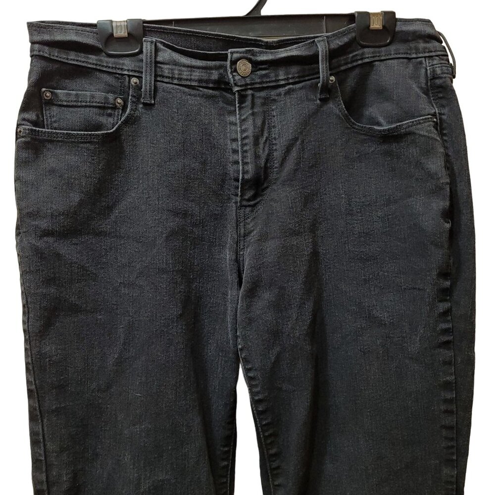 Levis 505 Women's 12 (31x32) Straight Jeans Black Denim Classic Fit Straight Leg - Picture 5 of 9